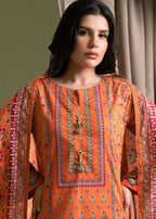 Zellbury | Women Unstitched | Zellbury Spring Summer Lawn Printed 3Pc Suit WUS25X30445 - 100% Original Brand Product