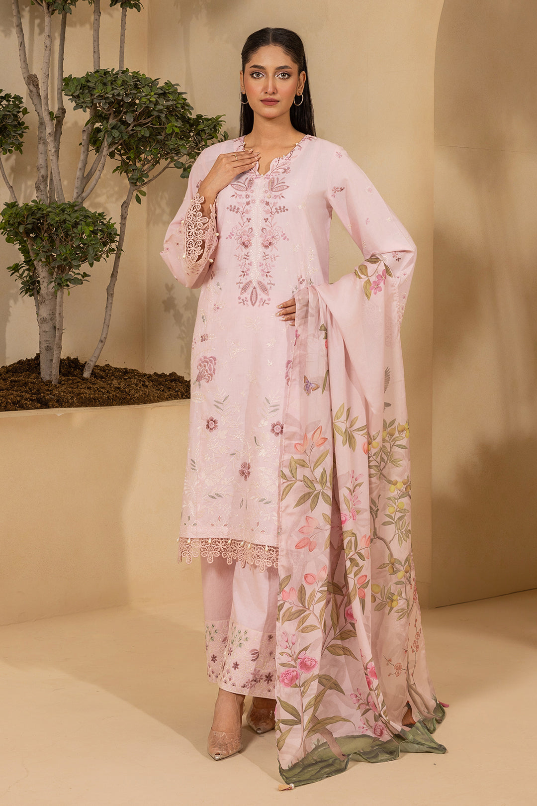 Zellbury | 3pc Unstitched Suit | WUS26E30458 - 100% Original Brand Product