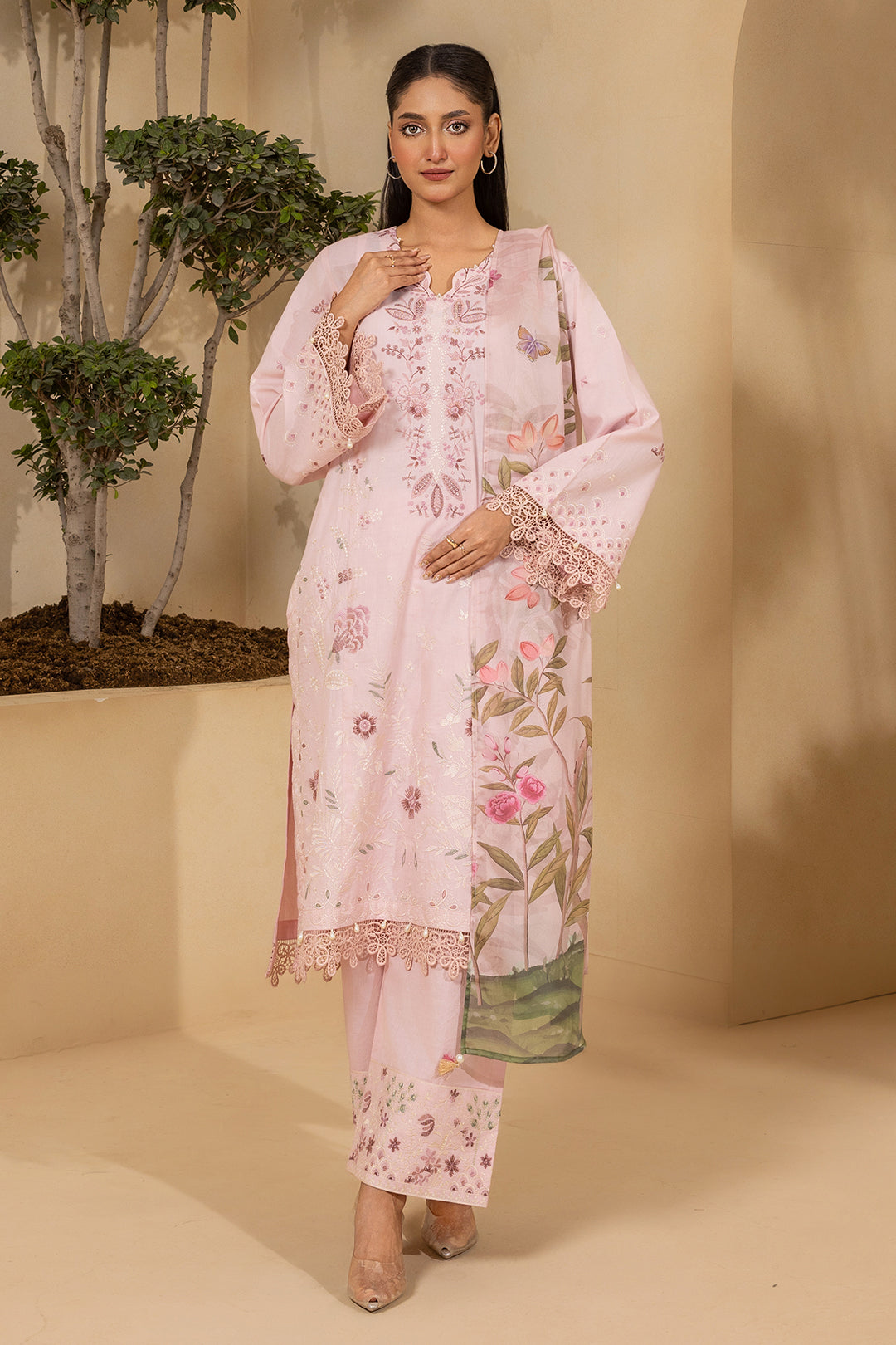Zellbury | 3pc Unstitched Suit | WUS26E30458 - 100% Original Brand Product