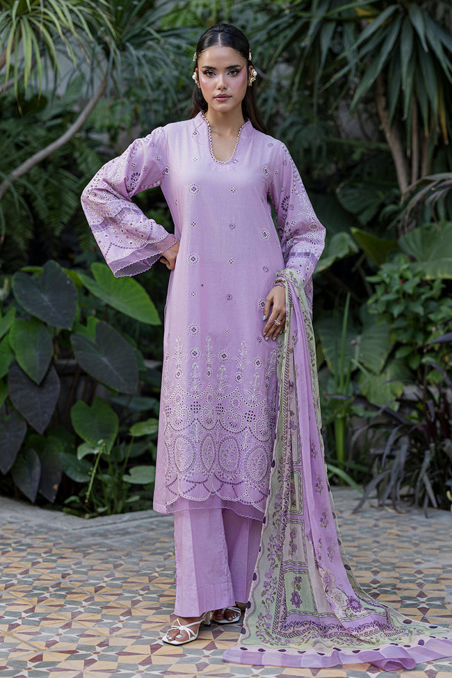 ZELLBURY | Women Unstitched Suits | ZELLBURY Chikankari Embroidered Lawn 3 Piece Unstitched Suit WUS26E34085 Main Image