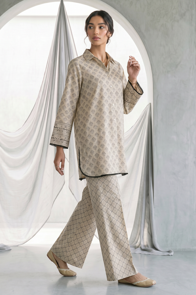 ZELLBURY | Women Unstitched Suits | ZELLBURY Monochrome Printed Lawn Unstitched 2-Piece Suit WUS26X21123 - 100% Original Brand Product Main Image