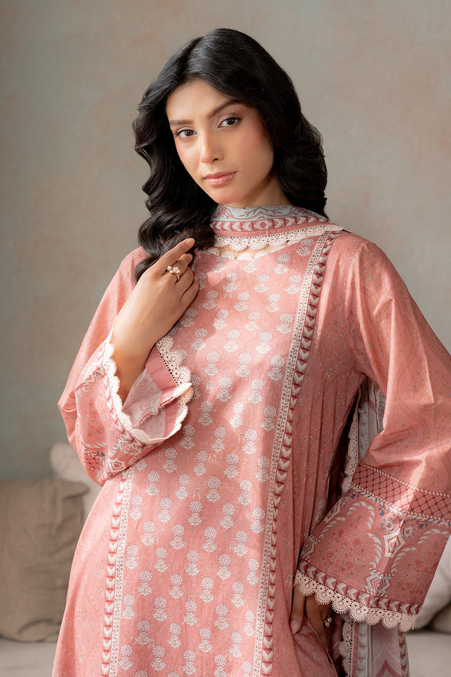 Zellbury | Women Unstitched Lawn | Shirt Shalwar Dupatta - 0537 - 100% Original Brand Product Hover Image