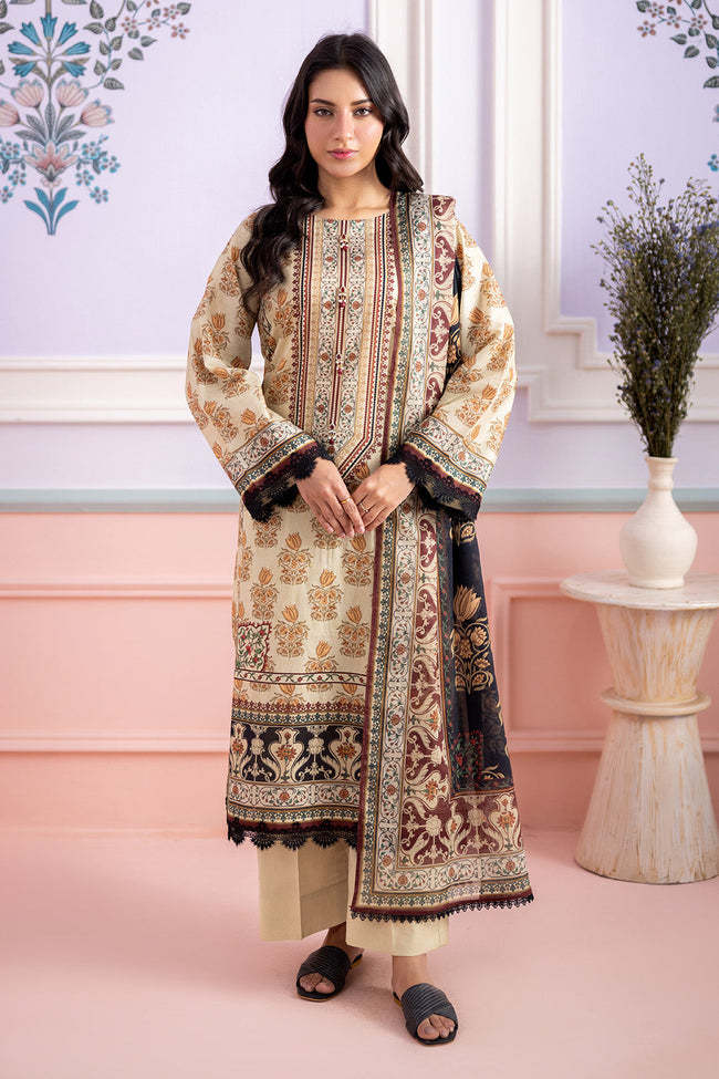 Zellbury | Women Unstitched Lawn | Shirt Shalwar Dupatta - 0539 - 100% Original Brand Product Hover Image