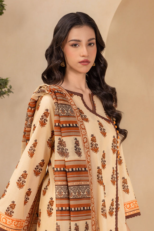 Zellbury | Women Unstitched Lawn | Shirt Shalwar Dupatta - 0876 - 100% Original Brand Product Hover Image