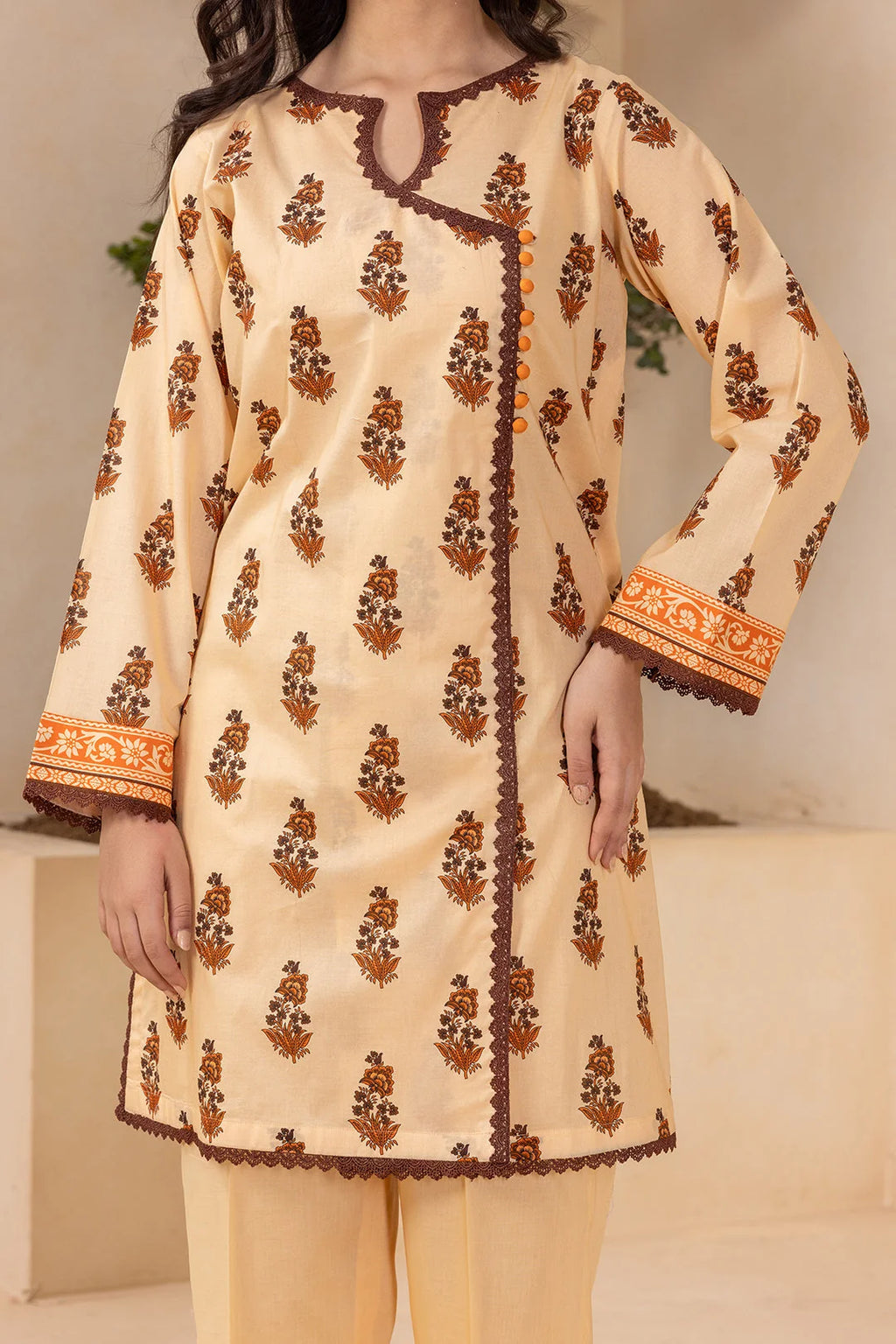 Zellbury Unstitched 3 Piece Lawn Edit 2 Suit-WUS26X30876 - 100% Original Brand Product