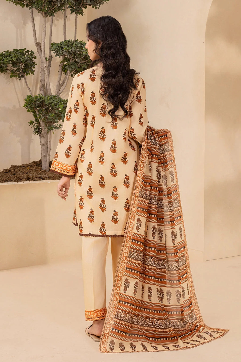Zellbury Unstitched 3 Piece Lawn Edit 2 Suit-WUS26X30876 - 100% Original Brand Product