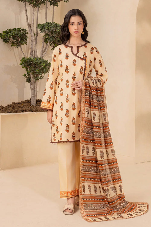 Zellbury Unstitched 3 Piece Lawn Edit 2 Suit-WUS26X30876 - 100% Original Brand Product