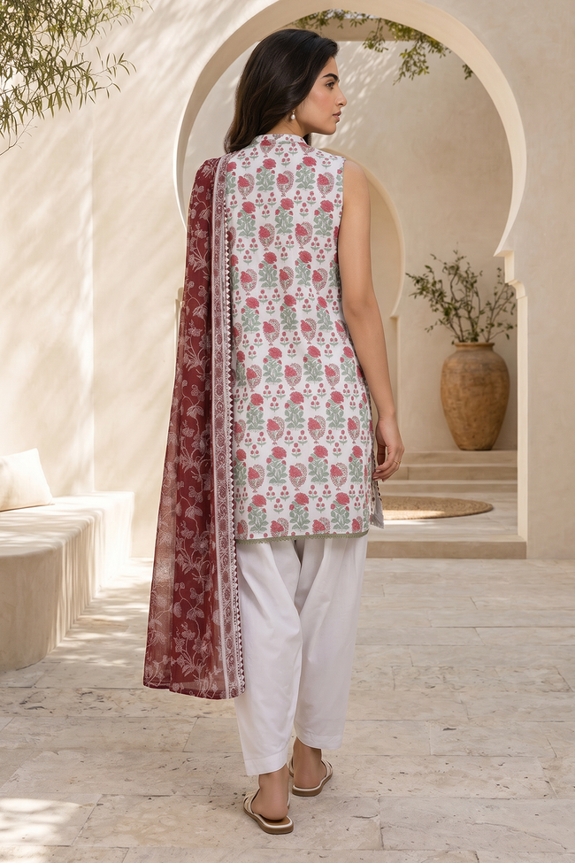 ZELLBURY | Unstitched Lawn | 3pc-Printed Lawn WUS26X30885 Main Image