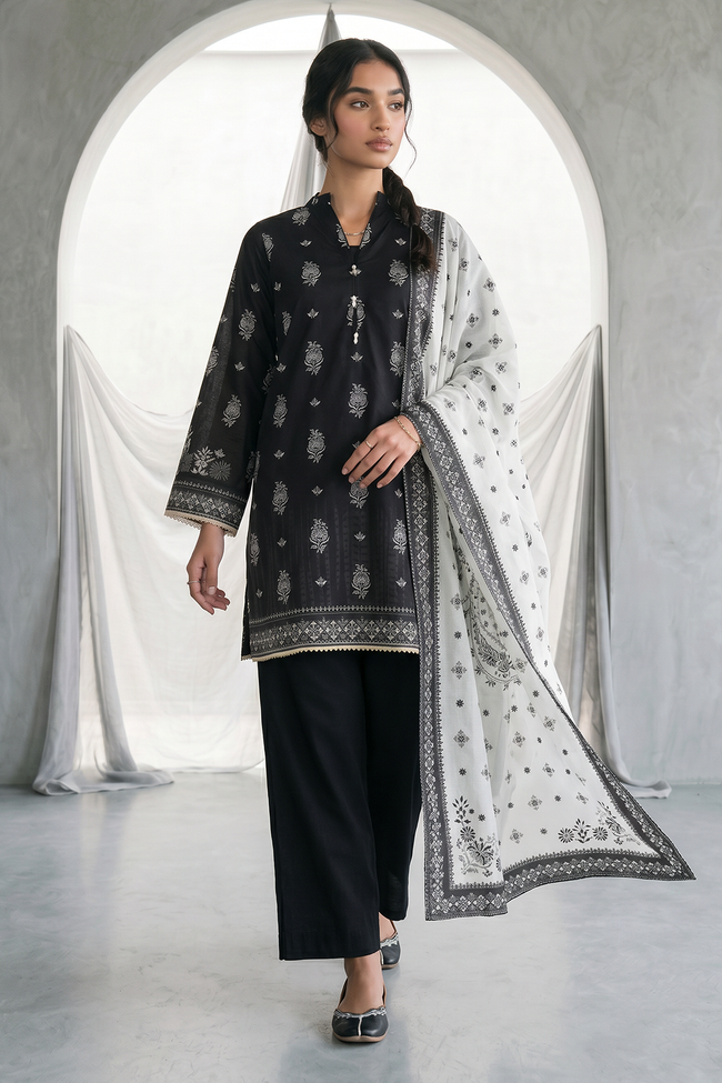 Zellbury | Women Unstitched | Shirt Shalwar Dupatta - 0938 (WUS26X30938) Hover Image