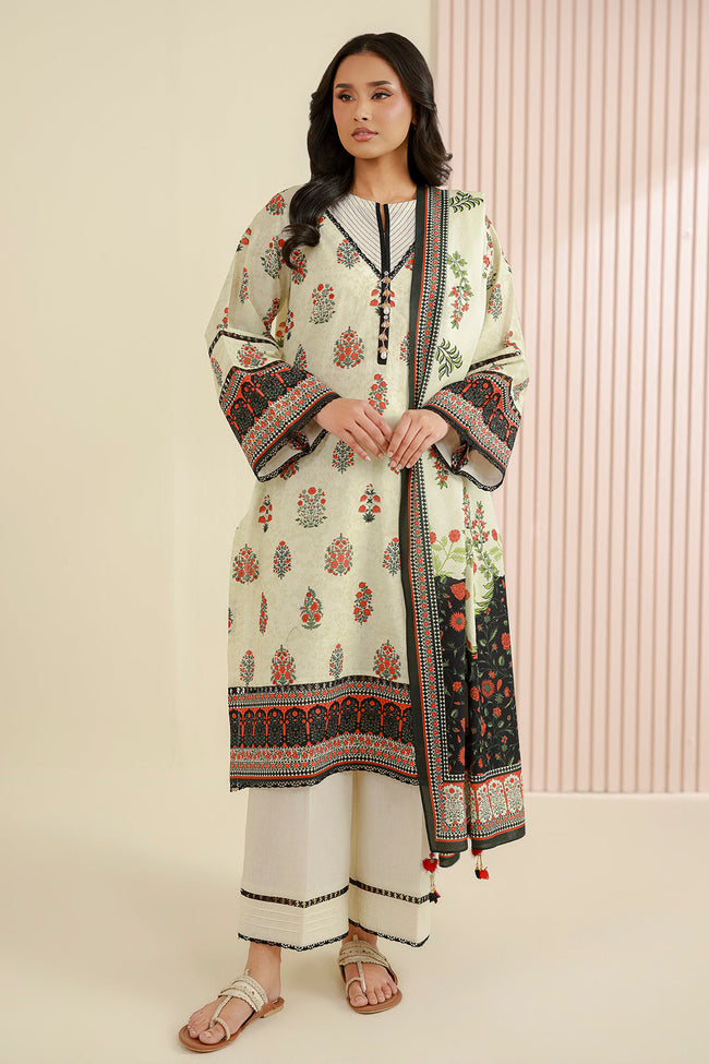 ZELLBURY | Women Unstitched Collection | 3Pc Printed Lawn - WUS26X31011 - 100% Original Brand Product Hover Image