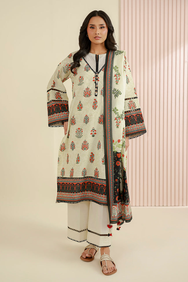 ZELLBURY | Women Unstitched Collection | 3Pc Printed Lawn - WUS26X31011 - 100% Original Brand Product Main Image