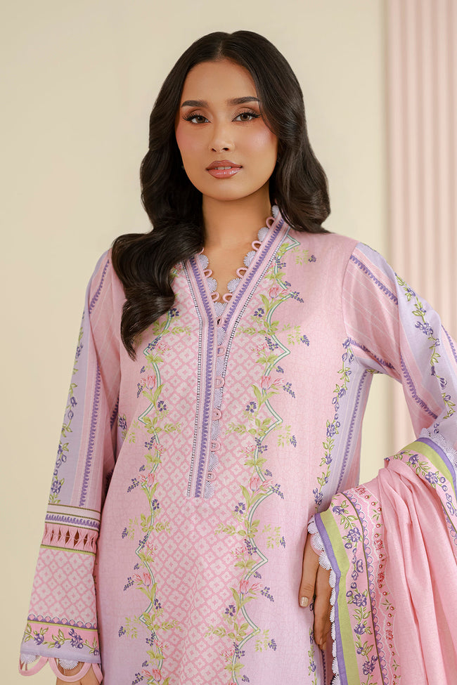 Zellbury | Women Unstitched Suits | 3PC Printed Lawn - 1017 - 100% Original Brand Product Hover Image