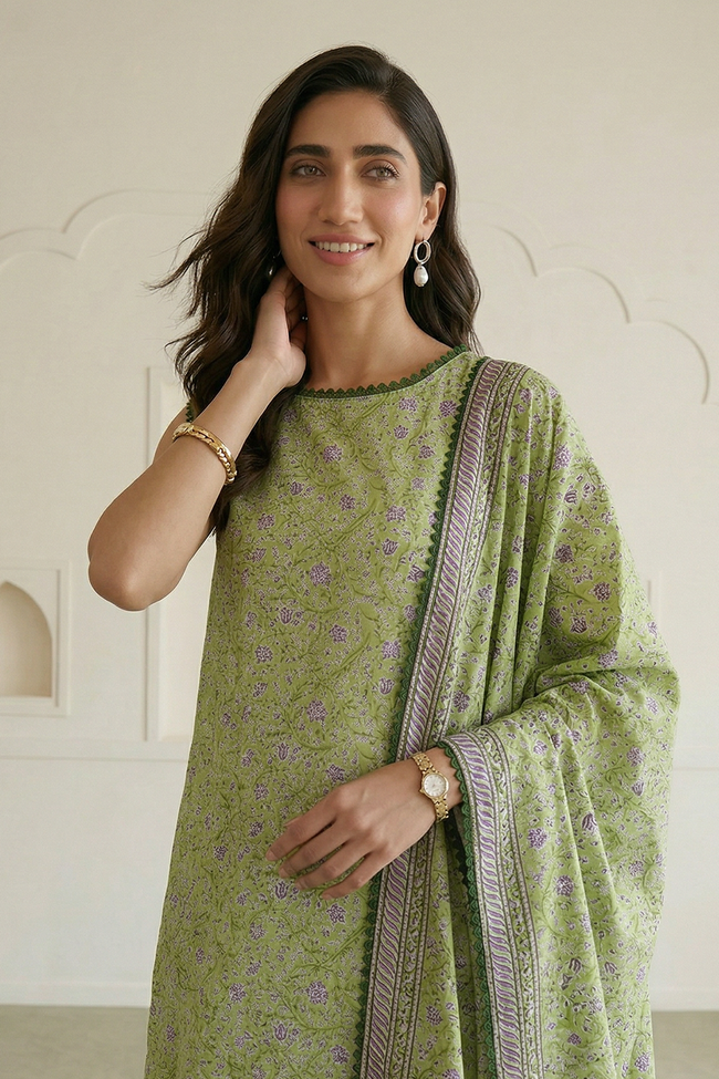 Zellbury | Women Unstitched | Printed Lawn 3-Piece Suit WUS26X31086 - 100% Original Brand Product Hover Image