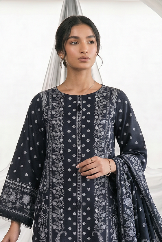 ZELLBURY | Women Unstitched Suits | Shirt Shalwar Dupatta - 1097 - 100% Original Brand Product Hover Image