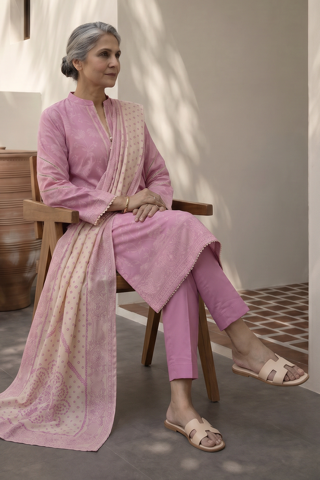 ZELLBURY | Women's Unstitched Lawn | 3Pc Printed Lawn Suit (WUS26X38006) - 100% Original Brand Product Main Image