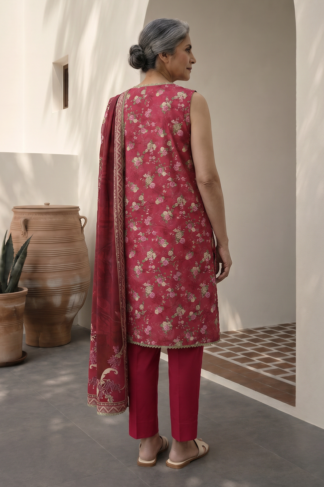 Zellbury Mother Printed Lawn 3 Piece Unstitched Suit WUS26X38012 - 100% Original Brand Product Main Image