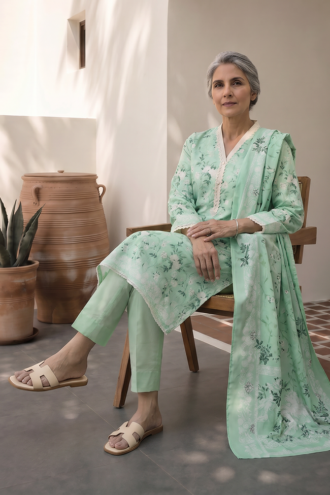 Zellbury Mother Printed Lawn 3 Piece Unstitched Suit WUS26X38013 - 100% Original Brand Product Main Image