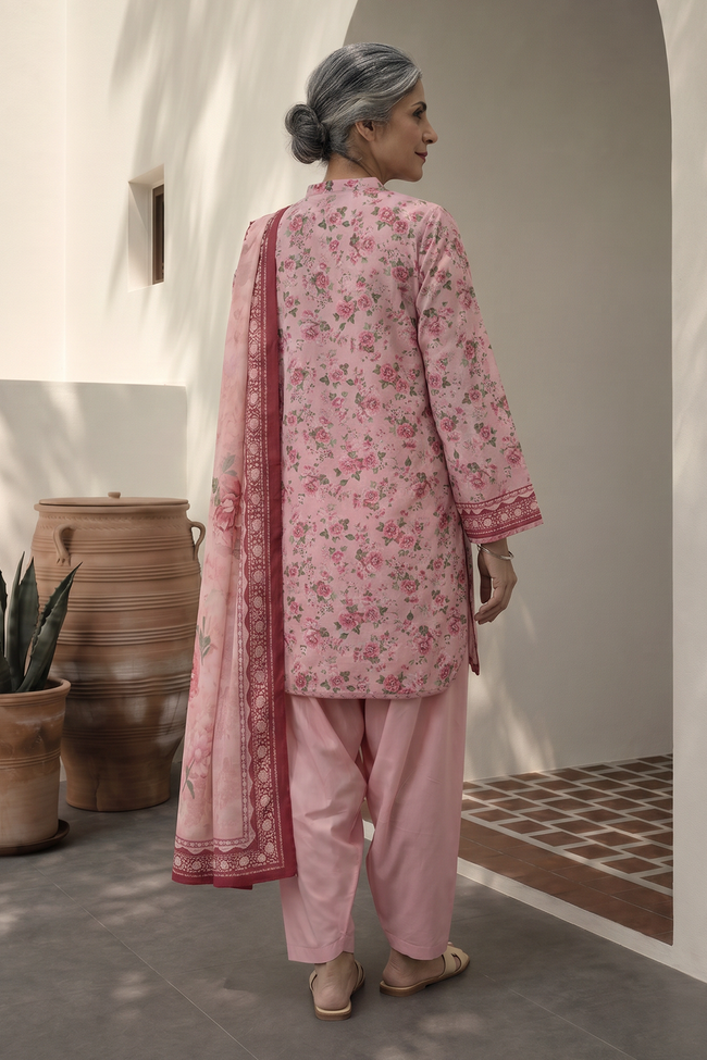 Zellbury | Women Unstitched Suits | Shirt Shalwar Dupatta - 8017 - 100% Original Brand Product Main Image