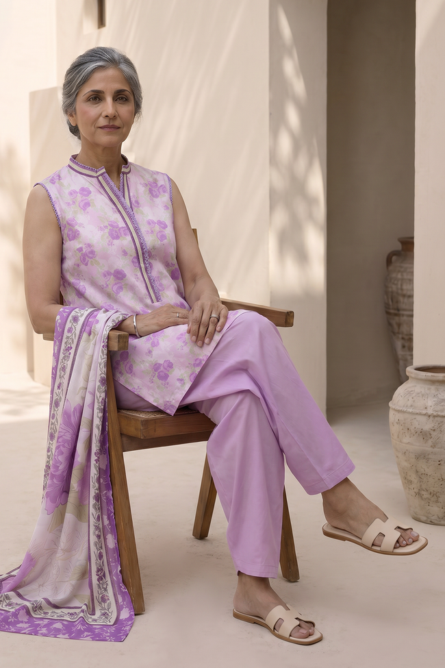 ZELLBURY | Unstitched Lawn Suit | WUS26X38018 - 100% Original Brand Product Hover Image