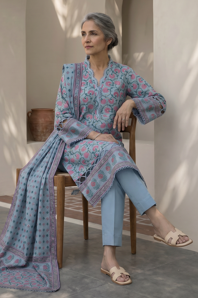 ZELLBURY | Unstitched Lawn Suit | WUS26X38022 - 100% Original Brand Product Hover Image