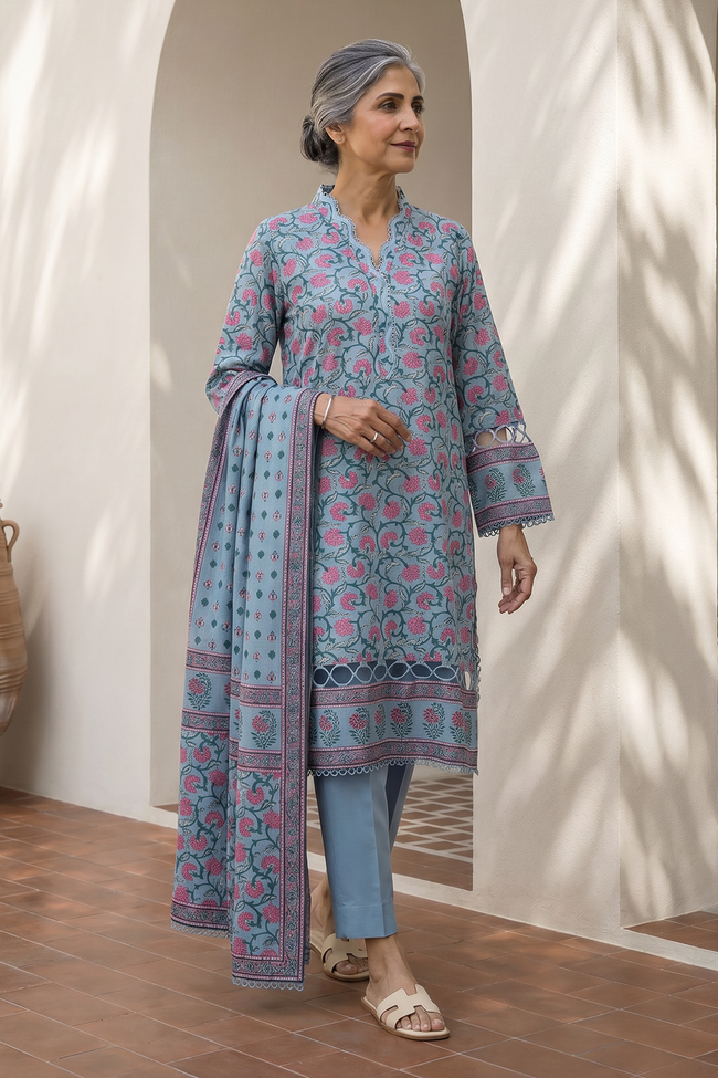 ZELLBURY | Unstitched Lawn Suit | WUS26X38022 - 100% Original Brand Product Main Image