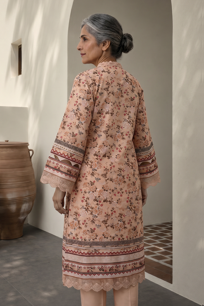 ZELLBURY | Women Unstitched Suits | 3pc-MC Printed Lawn (WUS26X38023) - 100% Original Brand Product Main Image