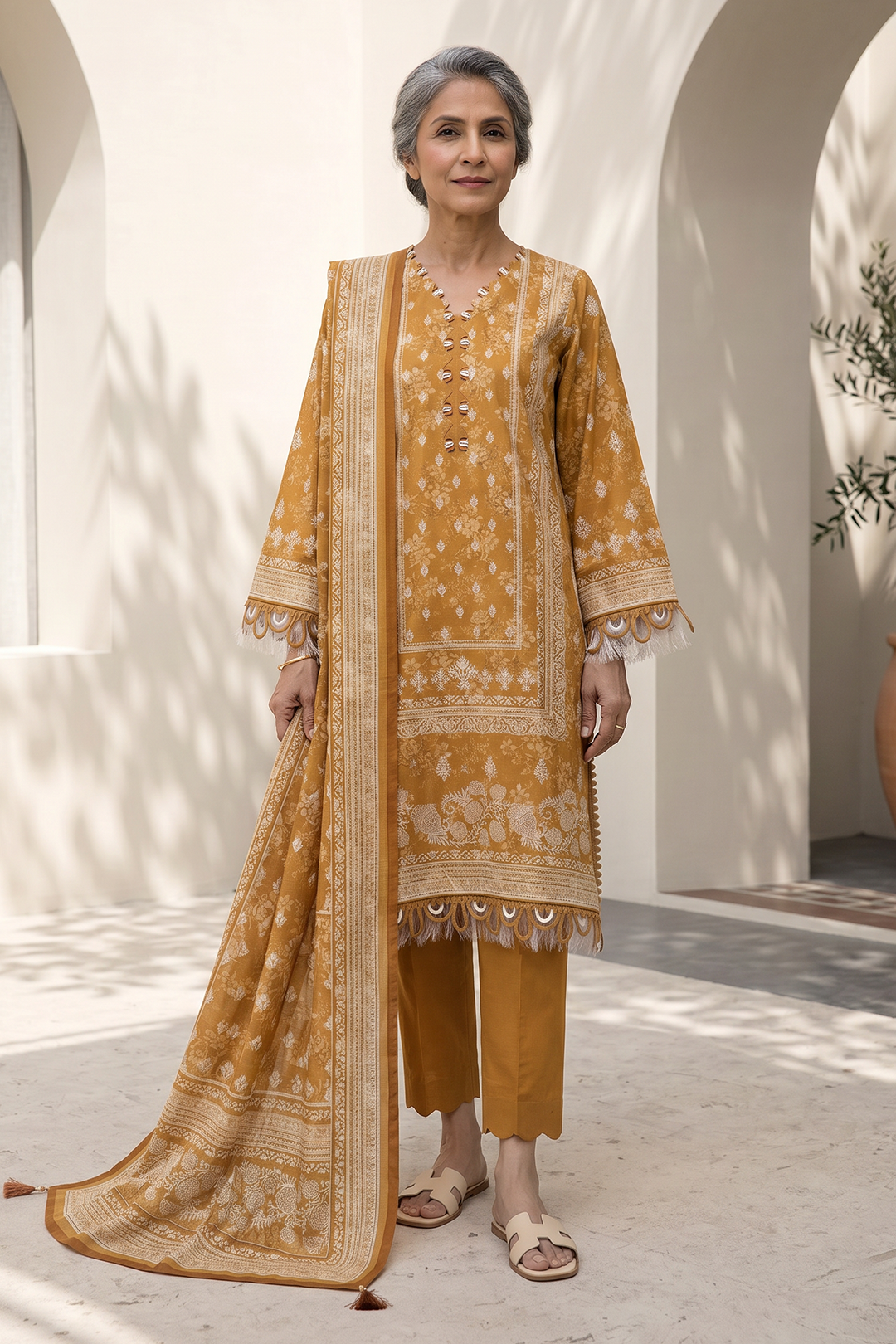 ZELLBURY | Women Unstitched Collection | 3pc Printed Lawn WUS26X38027 - 100% Original Brand Product