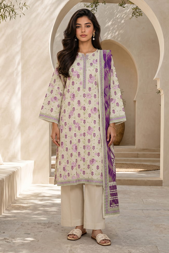 ZELLBURY | Unstitched Lawn | 3pc-Printed Lawn WUS26X38053 Hover Image
