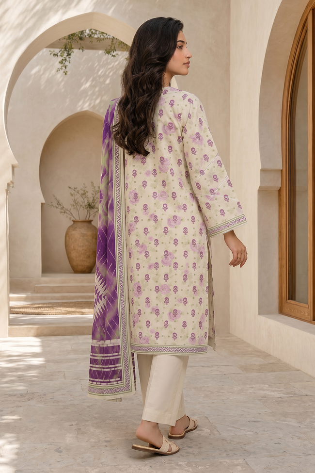 ZELLBURY | Unstitched Lawn | 3pc-Printed Lawn WUS26X38053 Main Image
