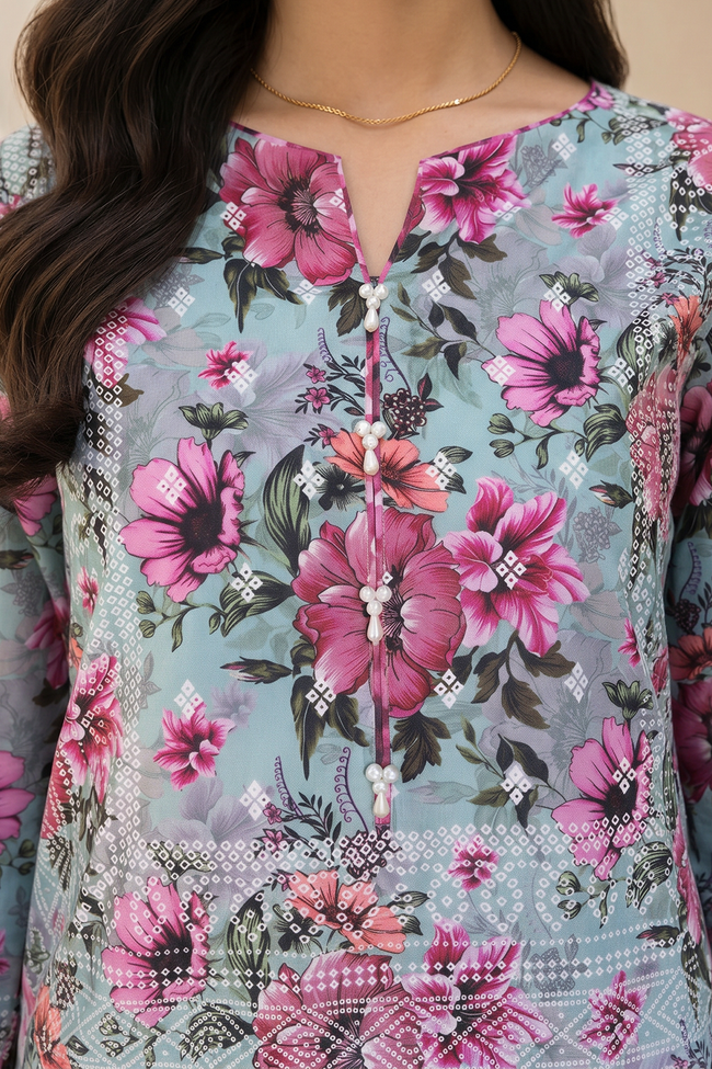ZELLBURY | Unstitched Lawn | 3pc-Printed Lawn WUS26X38055 - 100% Original Brand Product Main Image