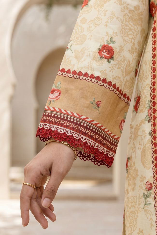 ZELLBURY | Unstitched Lawn | 3pc-Printed Lawn WUS26X38057 - 100% Original Brand Product Main Image