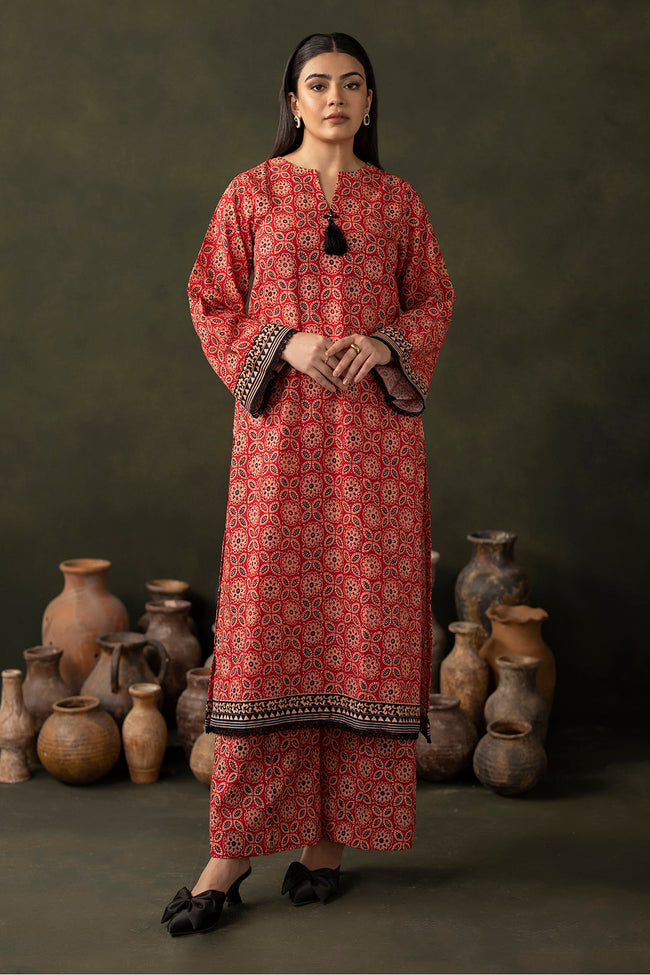 Zellbury | Women Unstitched | Zellbury Winter Unstitched 2Pc Suit WUW24X20167-B - 100% Original Brand Product Main Image