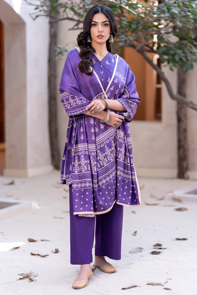 Zellbury | Women Unstitched | Zellbury Winter Unstitched 3Pc Suit WUW24X30398 - 100% Original Brand Product Main Image