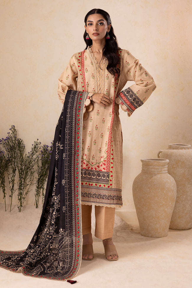 ZELLBURY | Women Unstitched Suits | Winter Printed Khaddar 2-Piece Suit WUW25X20117 Main Image